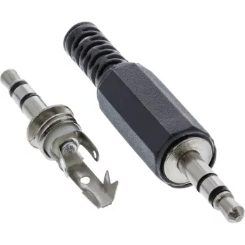 Connettore maschio stereo audio 3,5 mm InLine 99100 versione da saldare