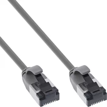 Cavo patch InLine sottile, U/FTP, Cat.8.1, TPE senza alogeni, grigio 2 m