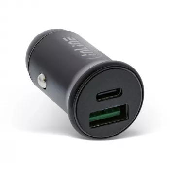 InLine caricabatterie USB da auto adattatore di alimentazione Power Delivery, USB-A + USB-C, nero