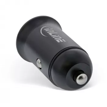 InLine caricabatterie USB da auto adattatore di alimentazione Power Delivery, USB-A + USB-C, nero