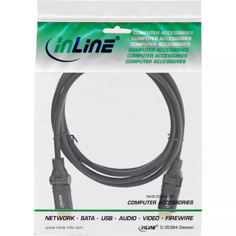 InLine cavo High Speed HDMI orientabile, con Eth., AM/AM, nero, contatti dorati, 1,5 m
