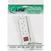 InLine ciabatta, 4 prese, 2x CEE7/3 + 2x Euro CEE 7/16, bianco, 1,5 m