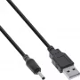 InLine cavo adattatore alimentazione USB DC, USB A maschio a DC 3,5x1,35mm 2m