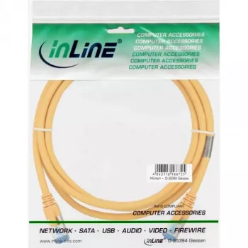 InLine cavo patch S/FTP PiMF Cat.6A halogen free 500 MHz giallo 1,5 m