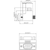 InLine adattatore VGA 90° 15 Pin maschio / femmina, InLine, 37248I