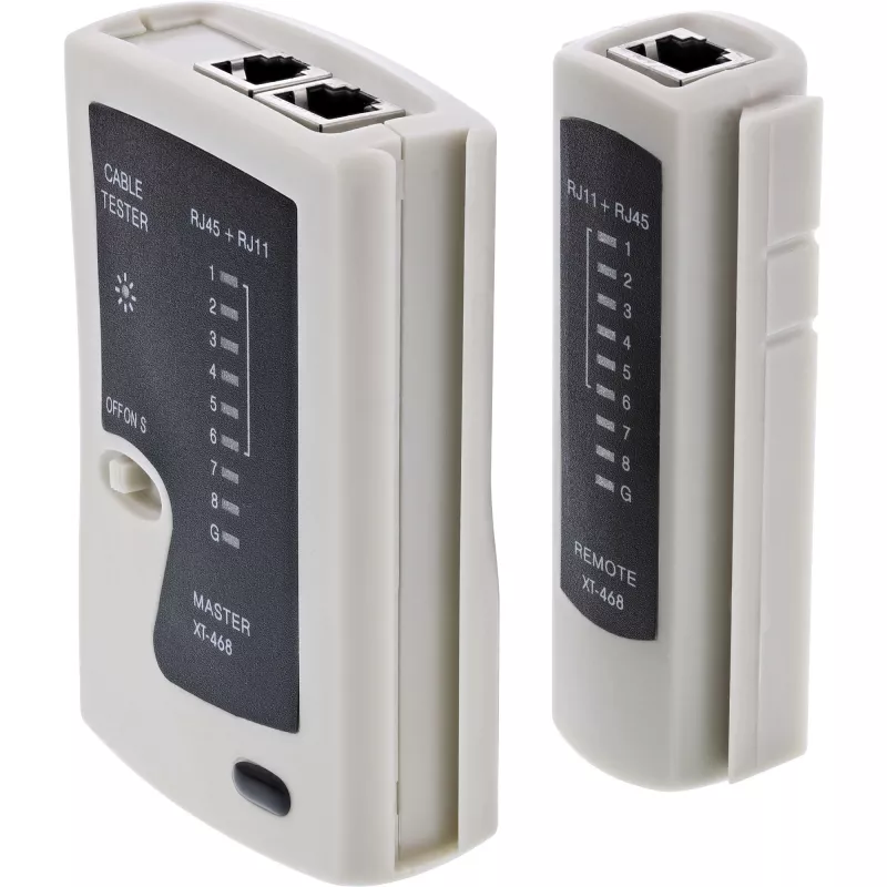 InLine tester per cavi e connettori RJ45 con 9 LED di controllo