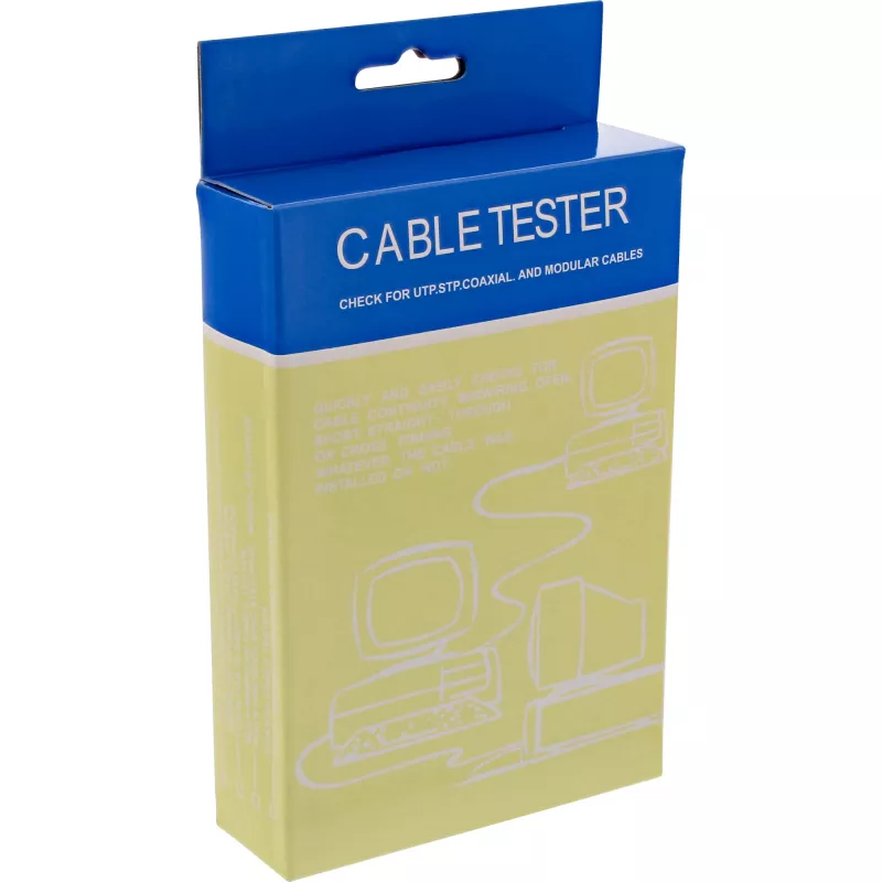 InLine tester per cavi e connettori RJ45 con 9 LED di controllo