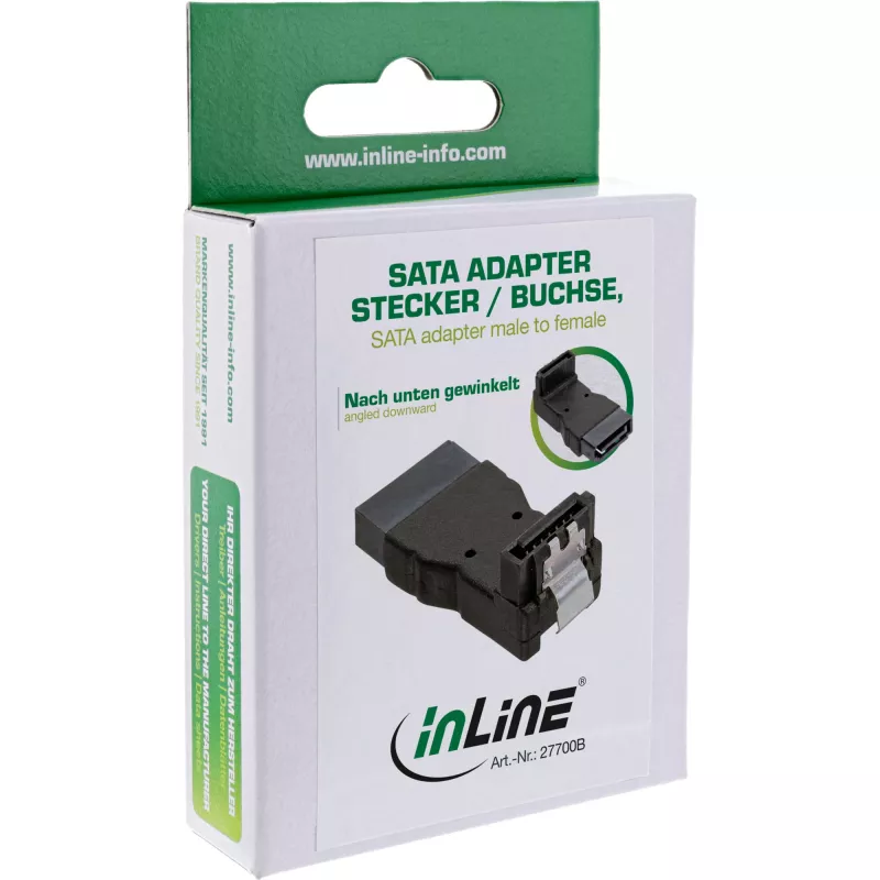 Adattatore SATA InLine connettore maschio connettore femmina angolare verso il basso 27700B