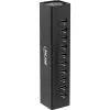 Hub USB 3.0 InLine 10 porte case in alluminio con alimentatore 4A, nero