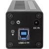 Hub USB 3.0 InLine 10 porte case in alluminio con alimentatore 4A, nero