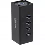 Hub USB 3.0 InLine, 4 porte, case in alluminio, con alimentatore 2,5A