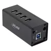 Hub USB 3.0 InLine, 4 porte, case in alluminio, con alimentatore 2,5A
