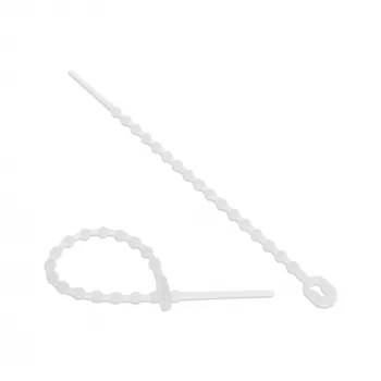 Fascette per cavi InLine 150 mm bianco, confezione da 100 – lunghezza 150 mm, elementi di fissaggio in nylon