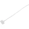 Fascette per cavi InLine con campo per etichetta 200mm x 2,5mm 100 pz., bianco, 200 mm, 3 mm, 2,5 mm, 109 g, 120 mm