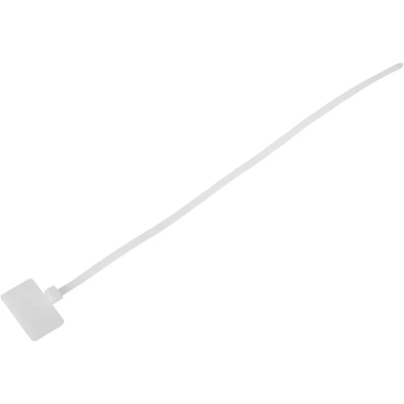 Fascette per cavi InLine con campo per etichetta 200mm x 2,5mm 100 pz., bianco, 200 mm, 3 mm, 2,5 mm, 109 g, 120 mm