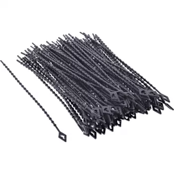 Fascette per cavi InLine 100 mm nero, confezione da 100 — lunghezza 100 mm, nero, 100 pz.