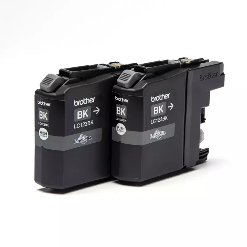 Cartuccia toner Brother LC123BKBP2 2 pezzi originale nero