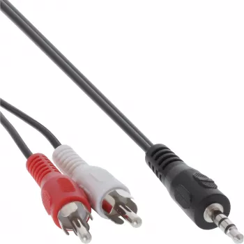 Cavo audio InLine 2x connettore RCA / connettore jack 3,5 mm stereo 7 m