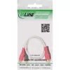 Cavo RCA InLine 2x connettore RCA/maschio – placcato oro, 1 m, bianco