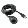Cavo USB 3.2 Gen.1 InLine USB Type-A M / A W + alimentazione, con supporto, nero, 3 m