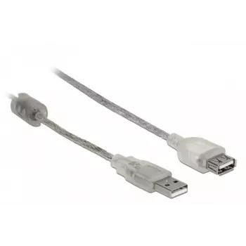 Cavo USB DeLOCK 82244 USB 2.0 0,3 m trasparente