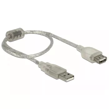 Cavo USB DeLOCK 82244 USB 2.0 0,3 m trasparente