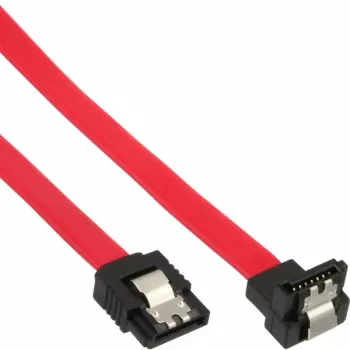 Cavo SATA InLine per connessioni 150/300/600 S-ATA, angolare con alette di ritegno, 90°, 0,15 m