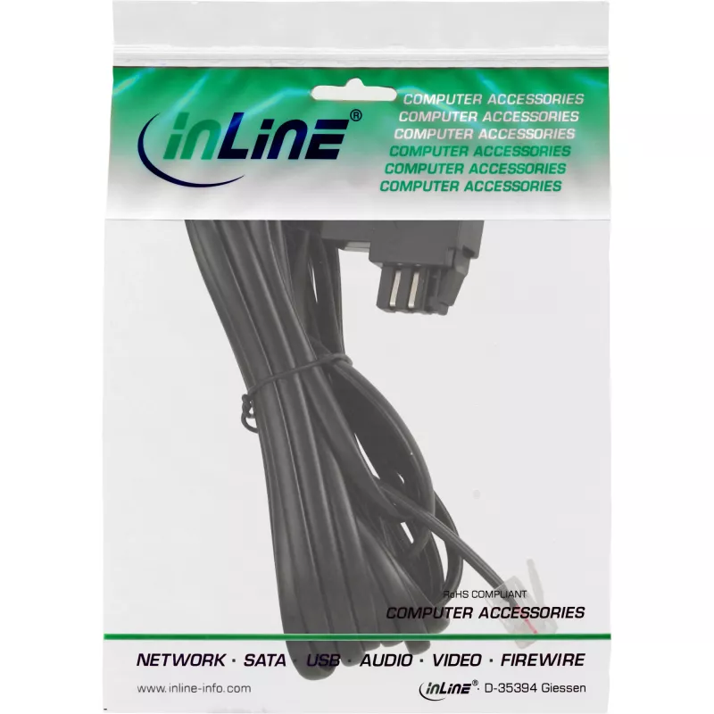 Cavo TAE-N InLine adattatore TAE-N / RJ11 6P2C ponticellato 3m