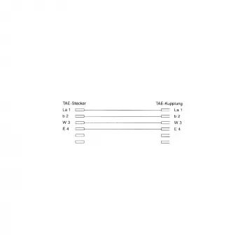 Prolunga telefonica InLine TAE-F 15m nero