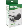 InLine HDMI Station, cavo HS HDMI con Ethernet, M/F, nero, contatti dorati, 1m