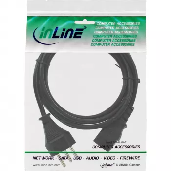 Cavo di alimentazione InLine Svizzera, nero, 3m