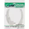 Cavo di alimentazione InLine, CEE 7/7 angolare / connettore IEC C13 3 poli, bianco, 0,5 m
