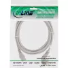 Cavo di alimentazione InLine, CEE 7/7 angolare / connettore IEC C13 3 poli, grigio, 1 m