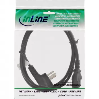 Cavo di alimentazione InLine, Israele Tipo H / connettore IEC C13 3 poli, 3 m