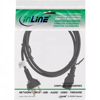 Cavo di alimentazione InLine Danimarca spina Tipo K / connettore IEC C13 3 poli, 3 m