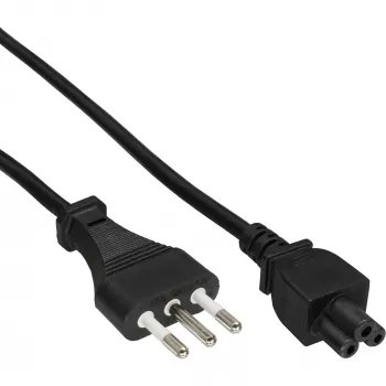 Cavo di alimentazione per notebook InLine 16656S spina Italia a connettore notebook 2,0 m