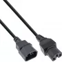 Prolunga cavo di alimentazione InLine, connettore resistente al calore IEC-C15/IEC-C14 dritto, 1,8 m