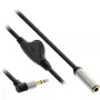 Cavo audio slim InLine 3,5 mm M angolare / F, con regolatore di volume 0,25 m
