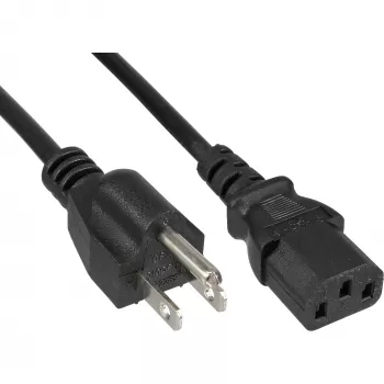 Cavo di alimentazione InLine spina USA / connettore IEC C13 3 poli, 18 AWG, 5 m