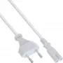 Cavo di alimentazione InLine, spina Euro / connettore Euro8, bianco, 5,0 m