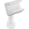 Supporto per ciabatta InLine 23196W girevole morsetto a molla bianco