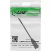 InLine protezione interfaccia RJ45 Cat.6A S/FTP, RJ45 M/F, nero, 0,2 m