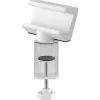 Supporto per ciabatta InLine 23193W girevole morsetto a vite bianco