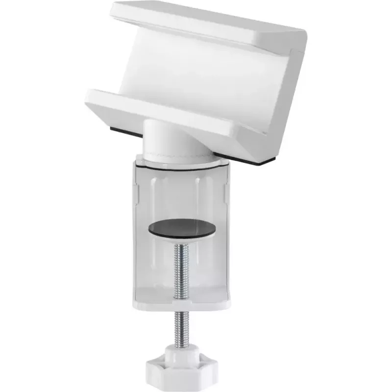 Supporto per ciabatta InLine 23193W girevole morsetto a vite bianco