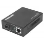 Intellinet convertitore di media Gigabit PoE+, da 1 porta 1000Base-T RJ45 a 1 porta SFP, iniettore PoE+