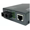 LevelOne convertitore di media RJ45 a SC Gigabit, PoE PSE, fibra multimodale, 0,5 km