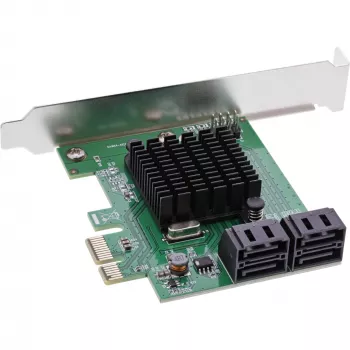 InLine controller SATA 6Gb/s con 4x SATA, PCIe 2.0