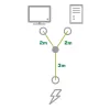 InLine cavo di alimentazione Y tipo F 1x IEC-C14 a 2x IEC-C13 5 m