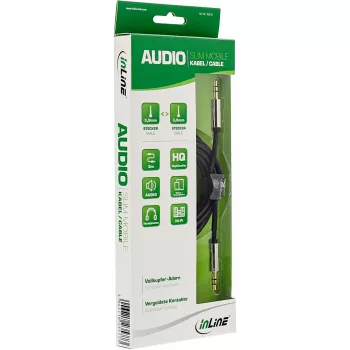 InLine cavo audio slim 3,5 mm maschio / maschio, stereo, 2 m