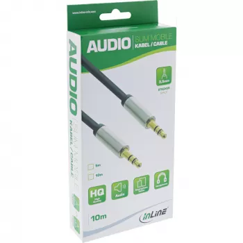 InLine cavo audio slim 3,5 mm maschio / maschio, stereo, 10 m